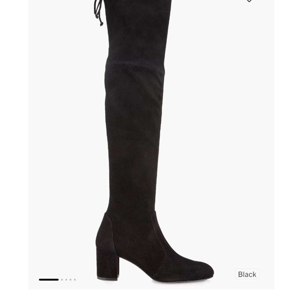 Stuart Weitzman Black Over-The-Knee Boots - Genna 60